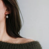 Golden Crystal Star Earrings - SHICCACHE
