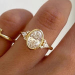 Golden Oval Brilliance Ring - SHICCACHE
