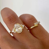 Golden Oval Brilliance Ring - SHICCACHE