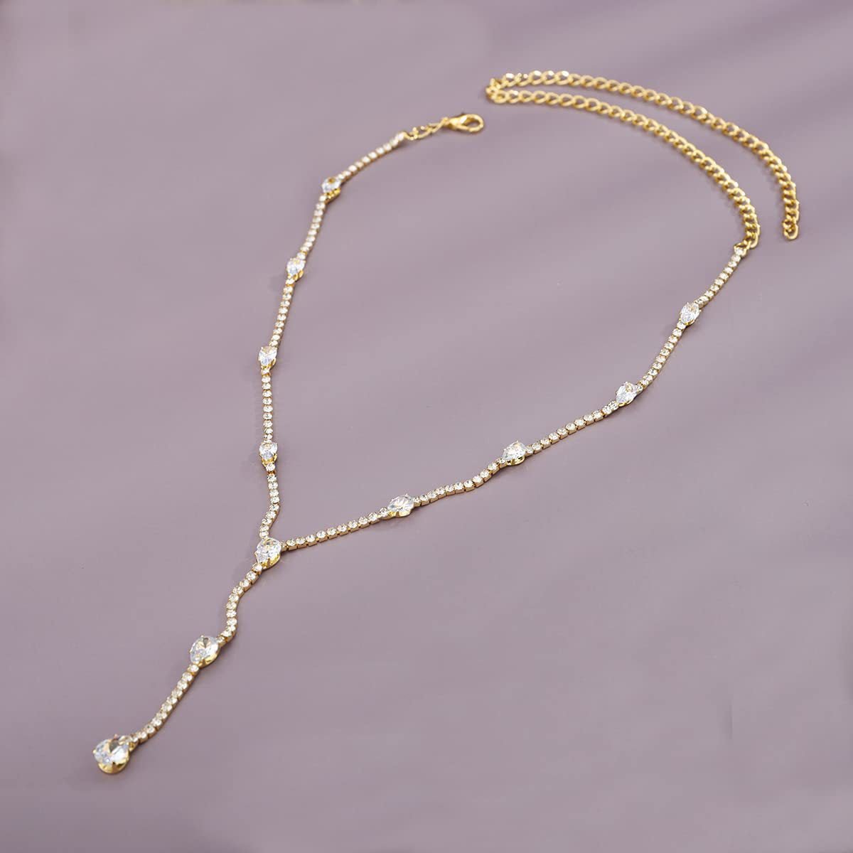 Golden Radiance Y - Drop Necklace - SHICCACHE