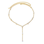 Golden Radiance Y - Drop Necklace - SHICCACHE
