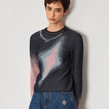 gradient crew neck sweater - SHICCACHE