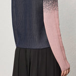 gradient crew neck sweater - SHICCACHE