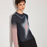 gradient crew neck sweater - SHICCACHE