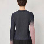 gradient crew neck sweater - SHICCACHE