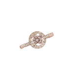 Halo Radiance Moissanite Ring - SHICCACHE