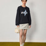Hand - Embroidered Cotton Sweatshirt - SHICCACHE