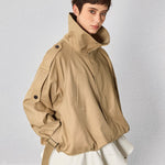 Large stand collar short windbreaker - SHICCACHE