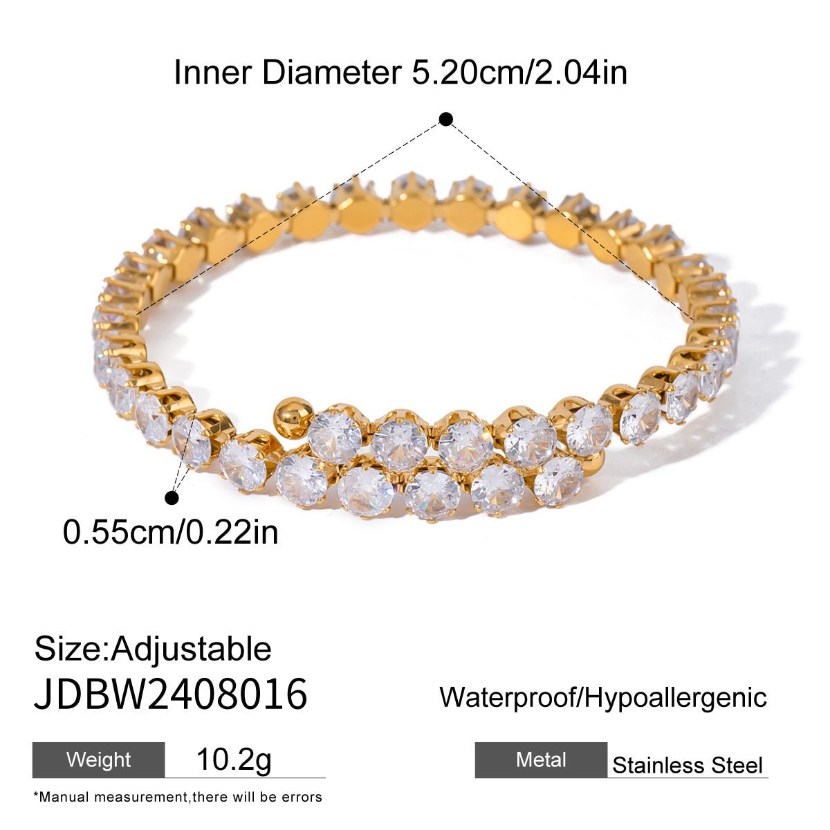 Lustrous Radiance Tennis Bracelet - SHICCACHE