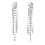 Luxe Cascading Crystal Drop Earrings - SHICCACHE