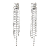 Luxe Cascading Crystal Drop Earrings - SHICCACHE