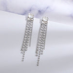 Luxe Cascading Crystal Drop Earrings - SHICCACHE