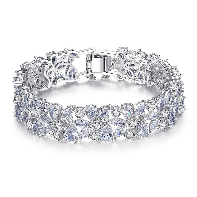 Luxury Cluster Zircon Bracelet - SHICCACHE