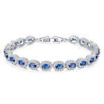 Midnight Sapphire Zircon Tennis Bracelet - SHICCACHE