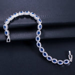 Midnight Sapphire Zircon Tennis Bracelet - SHICCACHE
