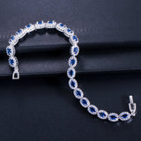 Midnight Sapphire Zircon Tennis Bracelet - SHICCACHE