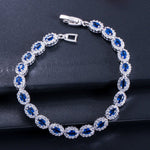 Midnight Sapphire Zircon Tennis Bracelet - SHICCACHE