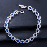 Midnight Sapphire Zircon Tennis Bracelet - SHICCACHE