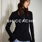 Minimalist Black High Neck Knit Top - SHICCACHE