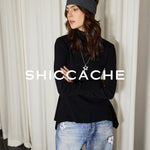 Minimalist Black High Neck Knit Top - SHICCACHE
