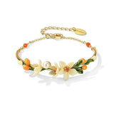 Orange Blossom Pearl Bracelet - SHICCACHE