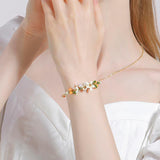 Orange Blossom Pearl Bracelet - SHICCACHE