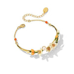 Orange Blossom Pearl Bracelet - SHICCACHE