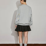 Playful Sketch Embroidered Sweatshirt - SHICCACHE