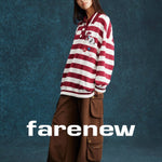 Playful Stripes Polo Sweatshirt - SHICCACHE