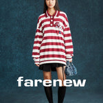 Playful Stripes Polo Sweatshirt - SHICCACHE
