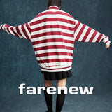 Playful Stripes Polo Sweatshirt - SHICCACHE
