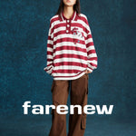 Playful Stripes Polo Sweatshirt - SHICCACHE