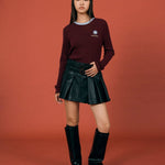 PU Leather Short Pleated Skirt - SHICCACHE