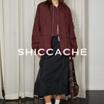 Quilted Wine Red Jacket - SHICCACHE