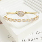 Radiant Bloom Zirconia Bracelet - SHICCACHE