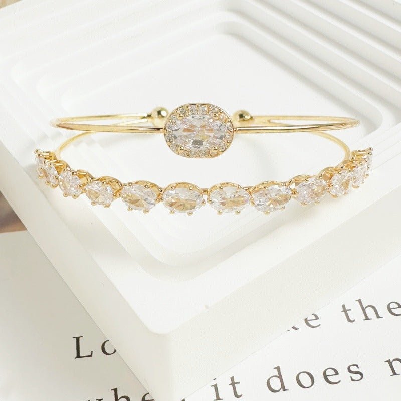 Radiant Bloom Zirconia Bracelet - SHICCACHE