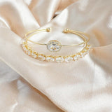 Radiant Bloom Zirconia Bracelet - SHICCACHE