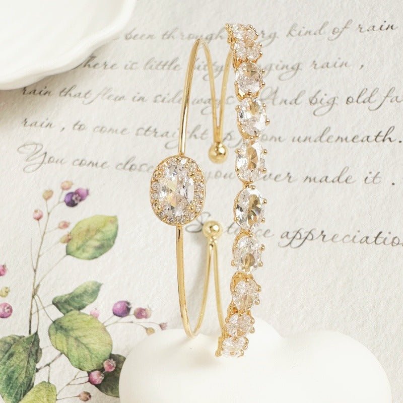 Radiant Bloom Zirconia Bracelet - SHICCACHE