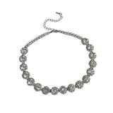 Radiant Blossom Rhinestone Choker - SHICCACHE