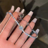 Radiant Halo CZ Crystal Bracelet - SHICCACHE