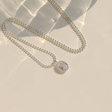 Radiant Oval Zircon Necklace - SHICCACHE