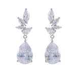 Radiant Teardrop Zircon Earrings - SHICCACHE