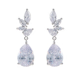 Radiant Teardrop Zircon Earrings - SHICCACHE