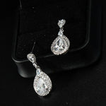 Radiant Teardrop Zircon Earrings - SHICCACHE
