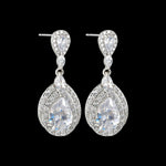 Radiant Teardrop Zircon Earrings - SHICCACHE