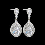 Radiant Teardrop Zircon Earrings - SHICCACHE