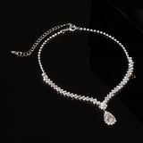 Radiant Teardrop Zircon Necklace - SHICCACHE