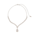 Radiant Teardrop Zircon Necklace - SHICCACHE