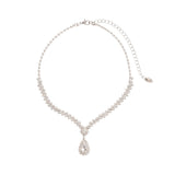 Radiant Teardrop Zircon Necklace - SHICCACHE