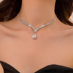 Radiant Teardrop Zircon Necklace - SHICCACHE